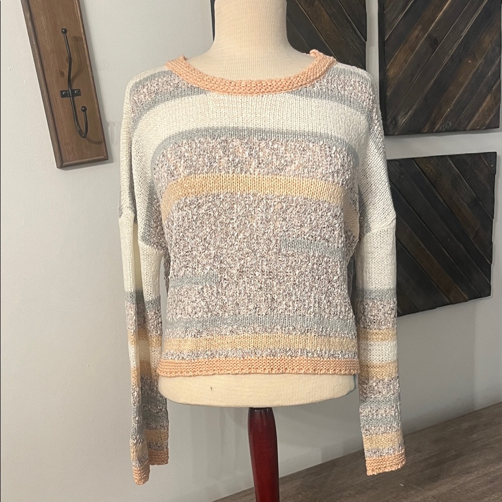 Mystree Multicolor Striped Women's Sweater